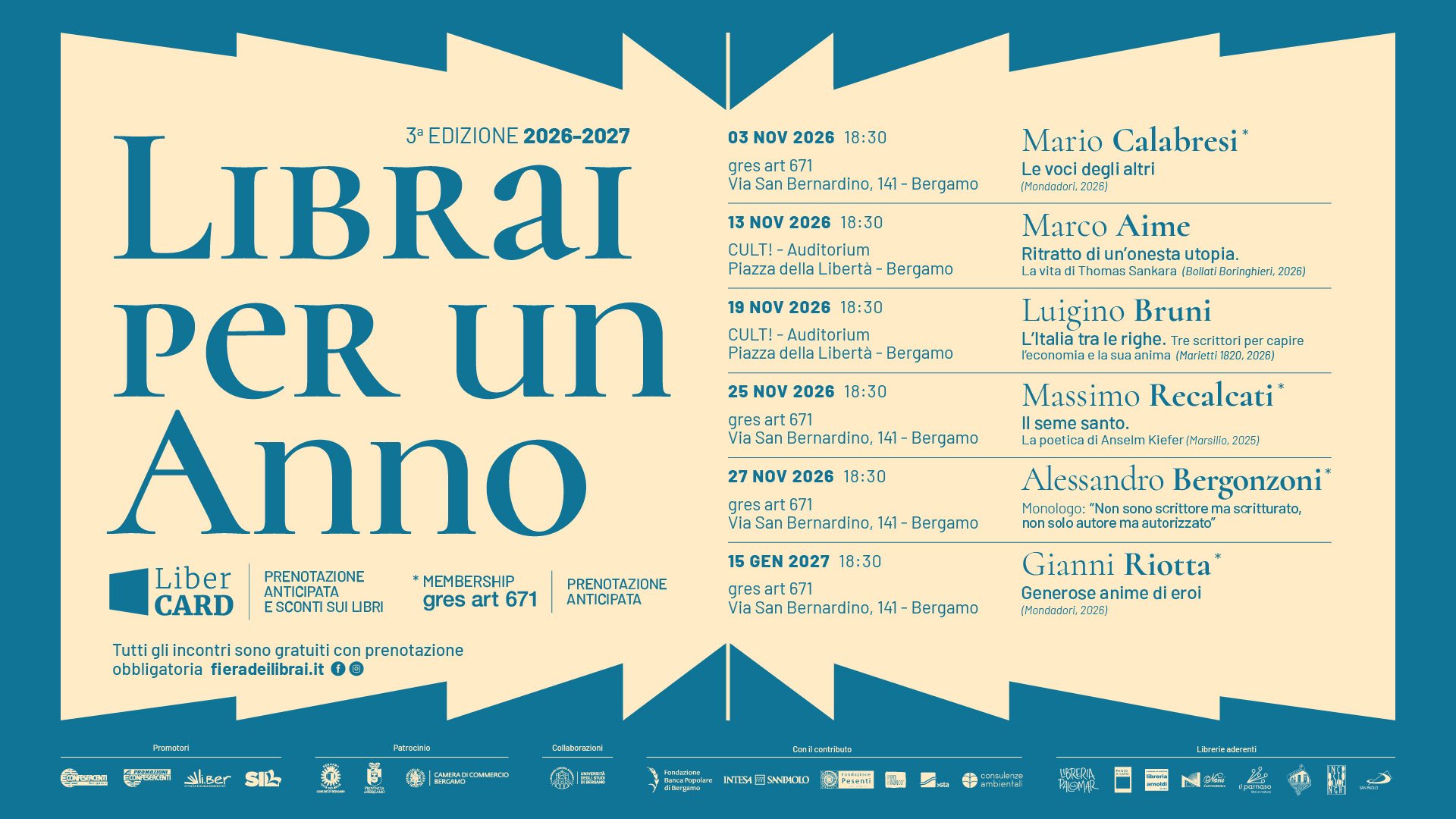 locandina 3^edizione Librai per un anno 2